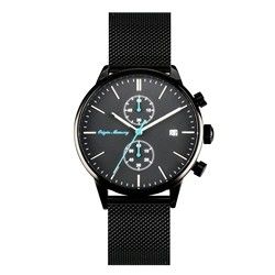 Business 3ATM Black Analogue Watch OEM 20mm Luxury Quartz Watch
